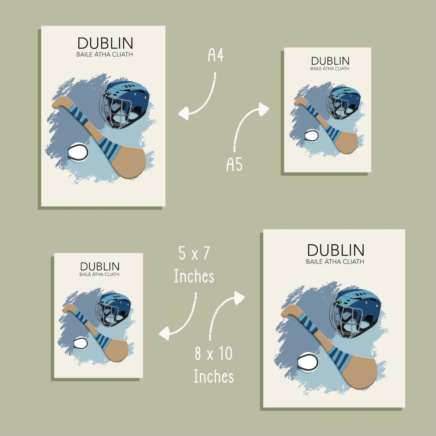 Irish County Hurling Prints