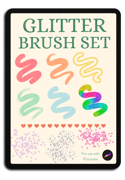 Glitter brush set