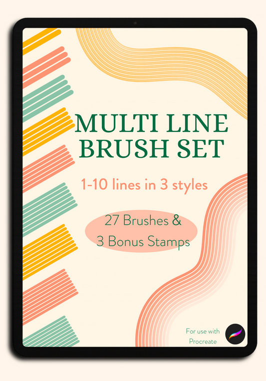 Procreate Multi Line Brush Set