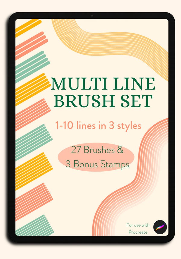 Procreate Multi Line Brush Set