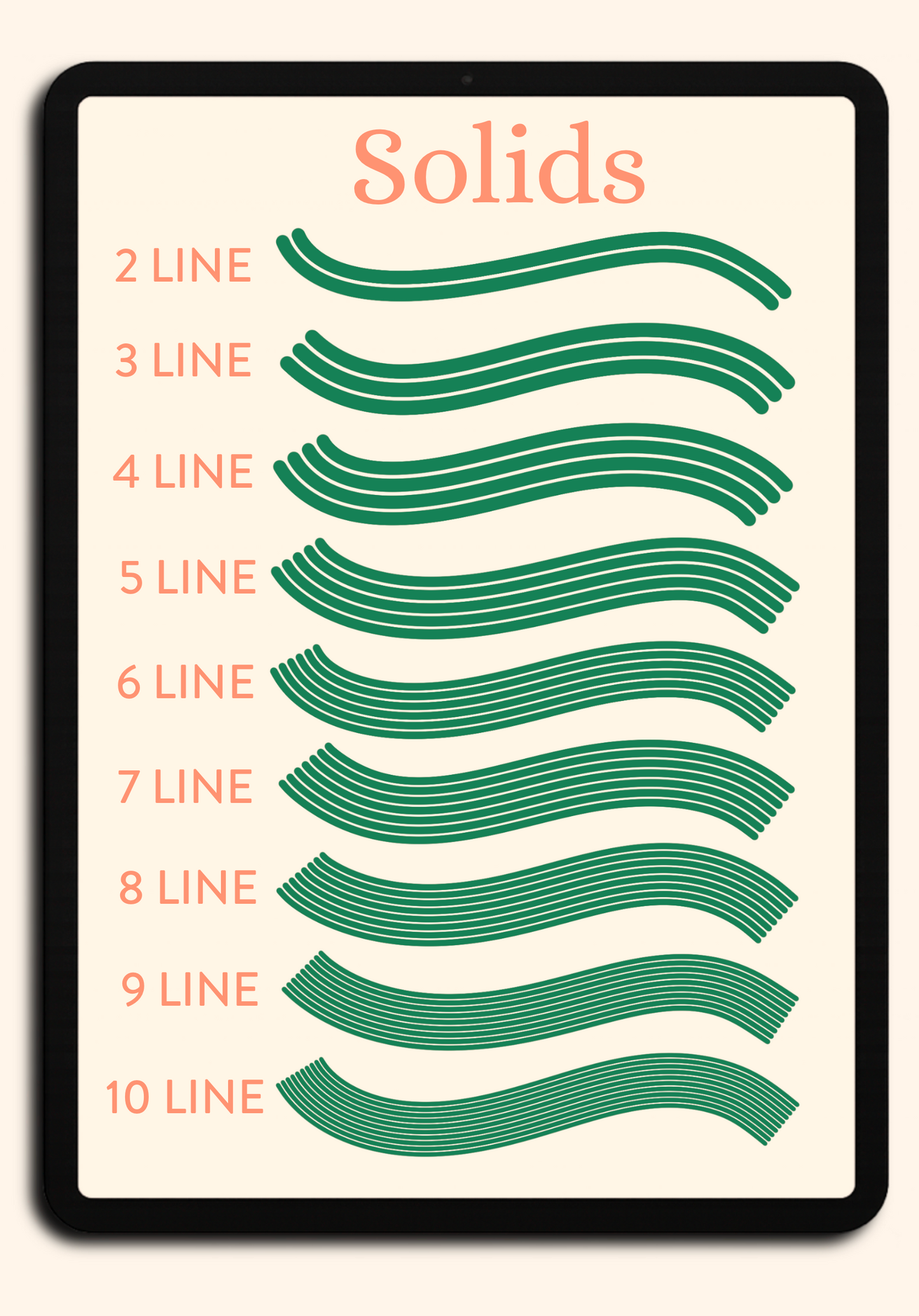 Procreate Multi Line Brush Set