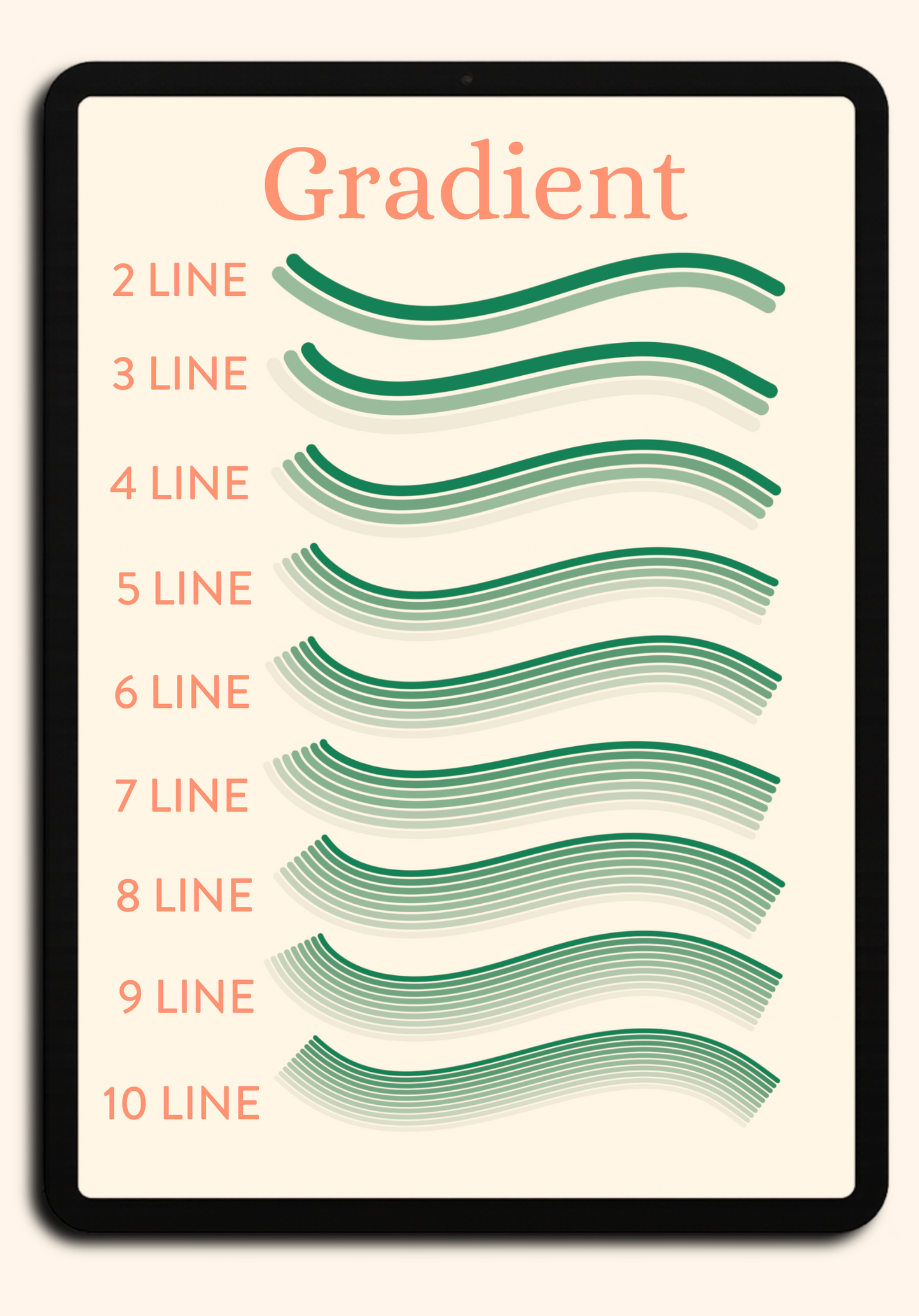 Procreate Multi Line Brush Set
